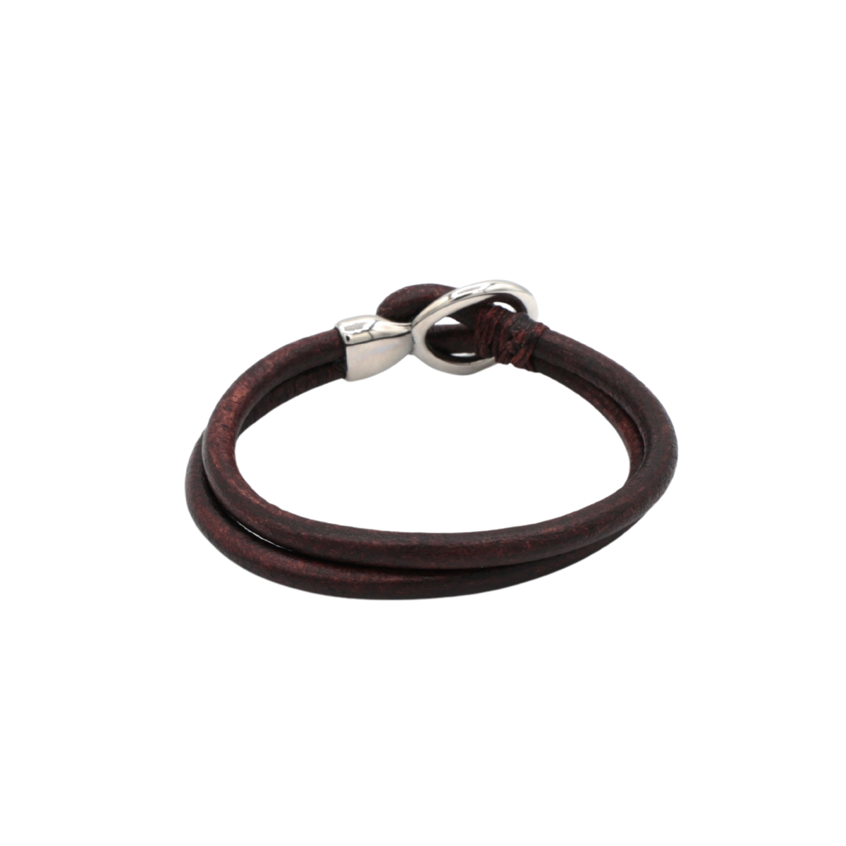The Captain's Line Leather Loop & Hook Bracelet