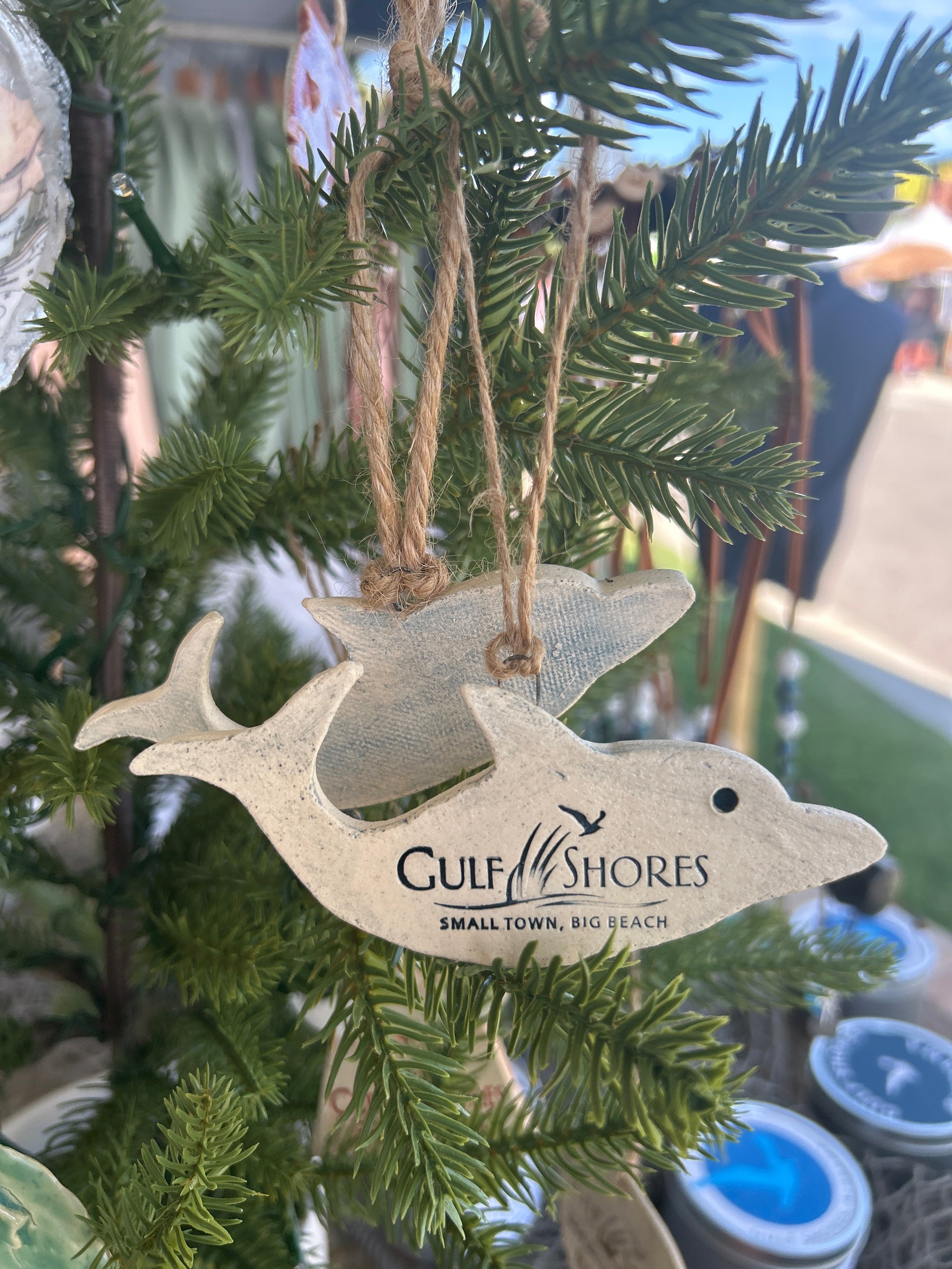 Handmade Dolphin Ornament