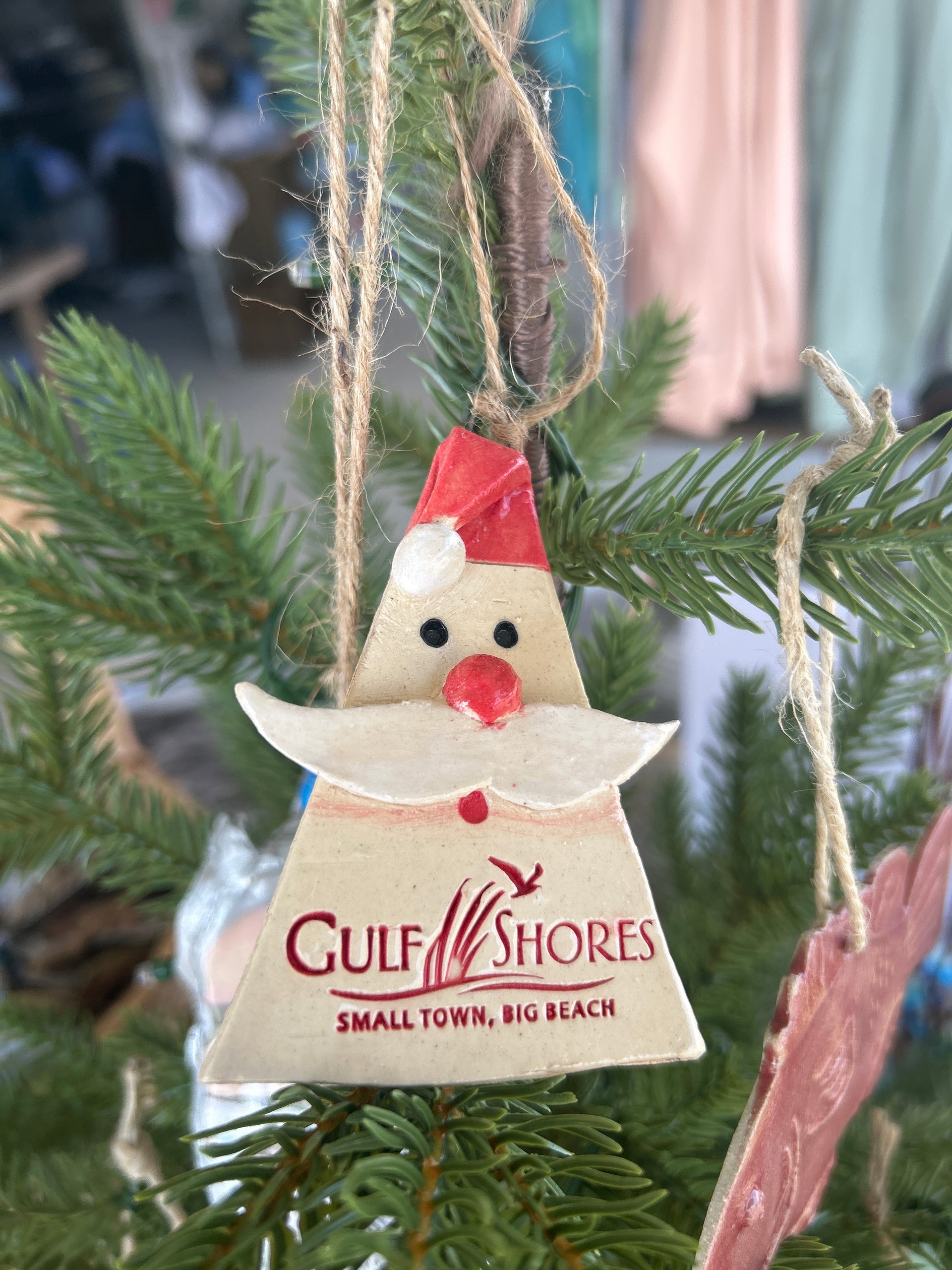 Handmade Santa Ornament