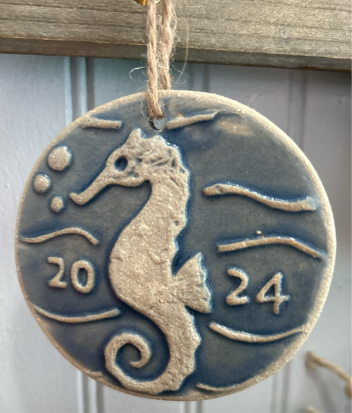 2024 Seahorse Handmade Ornament