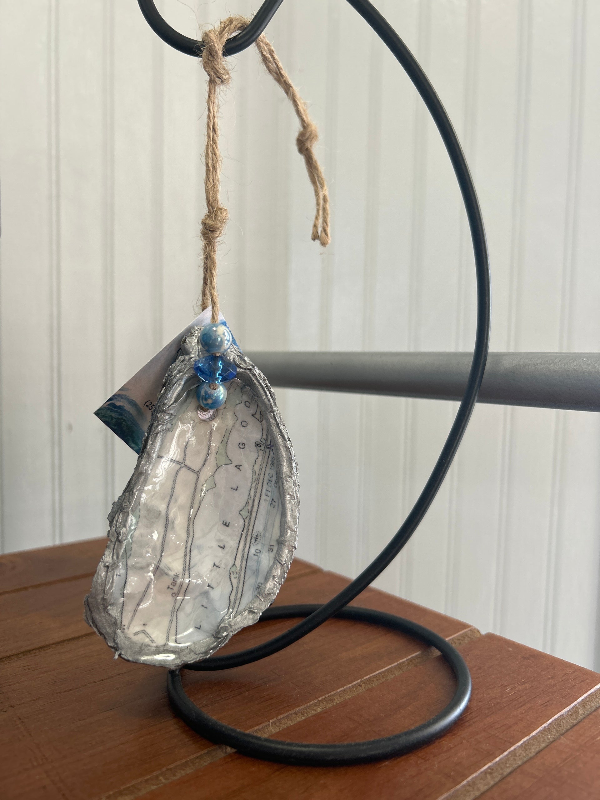 Map Oyster Ornament