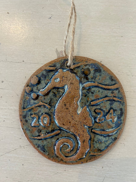 2024 Seahorse Handmade Ornament