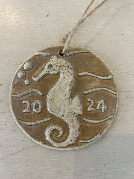 2024 Seahorse Handmade Ornament