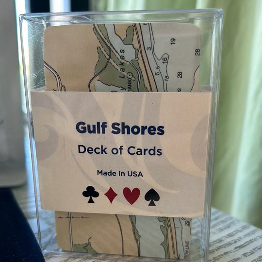 Gulf Shores Map Playing Cards