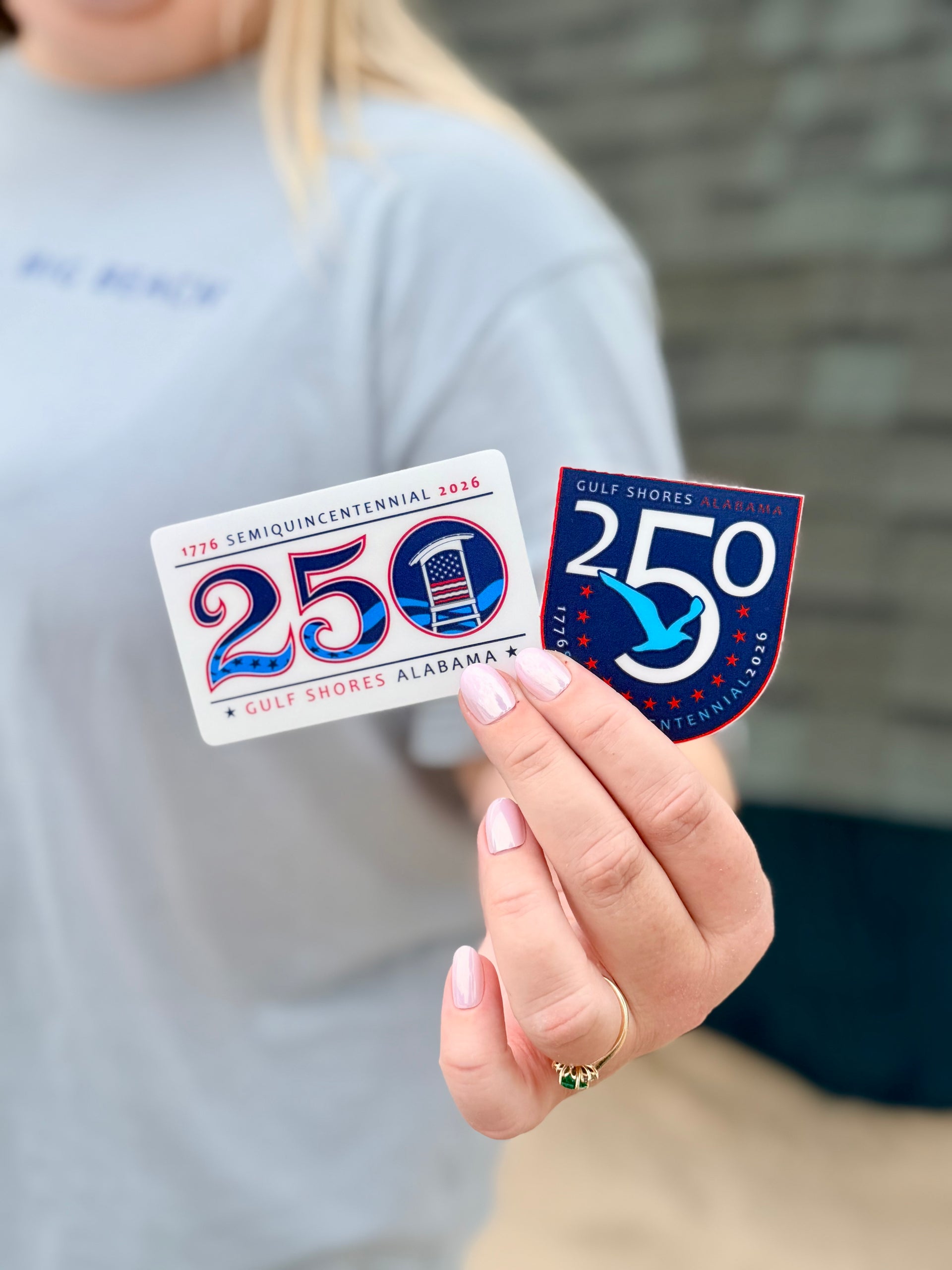 250th Badge Sticker