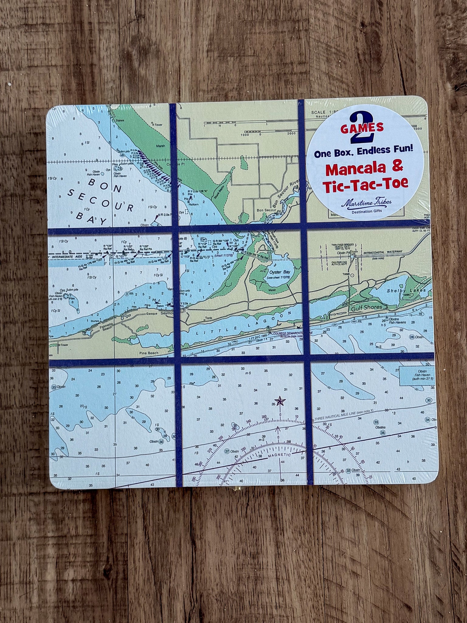 Gulf Shores Map Tic Tac Toe & Mancala