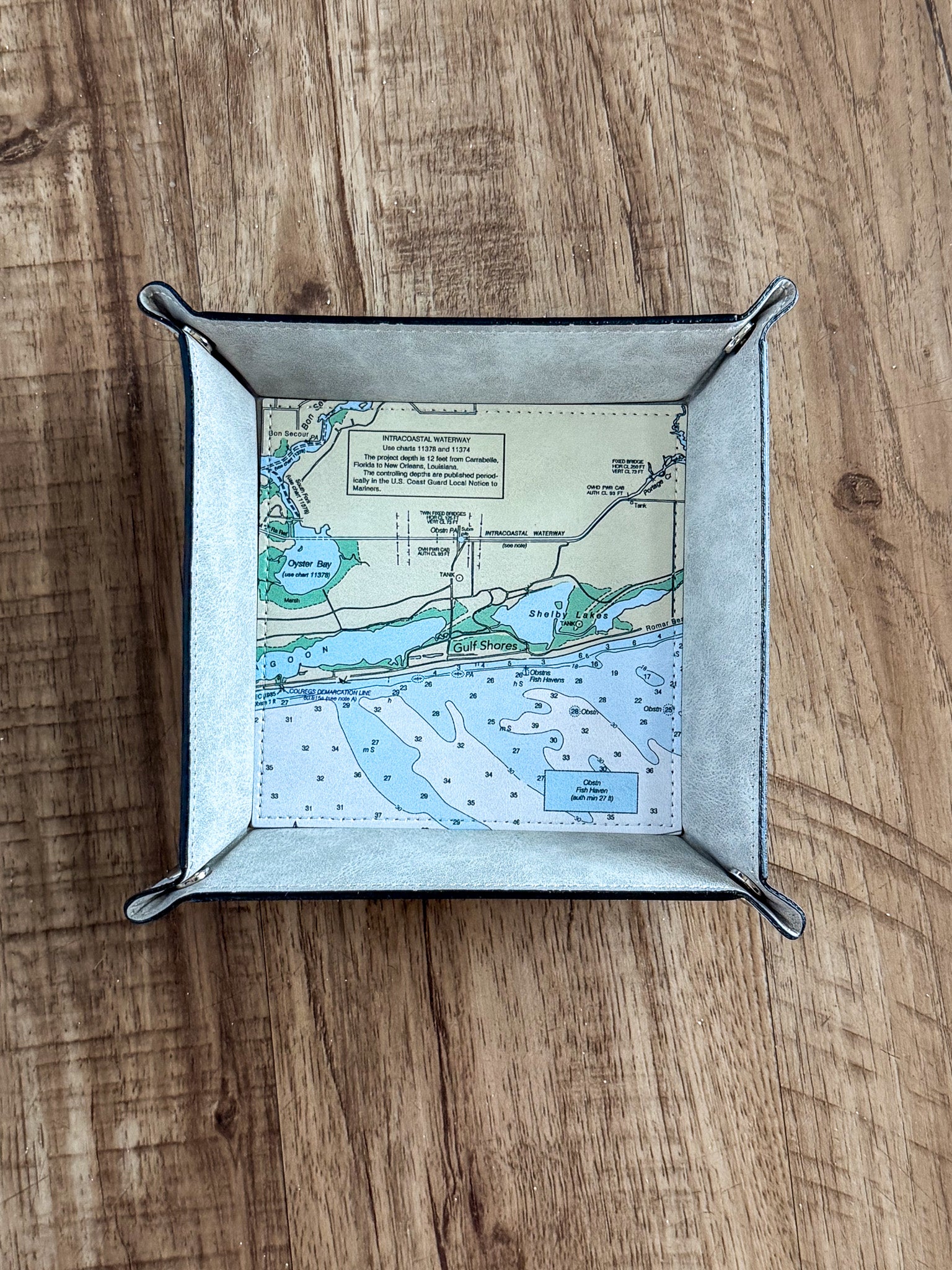Gulf Shores Map Catch-all Valet