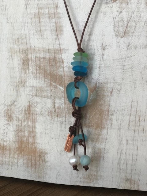 Gulf Shores Sea Glass Necklace