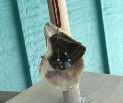 Indian Pottery and Oyster Shell Necklace